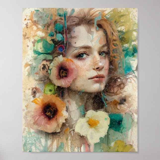 Poster Retrato da abstrato (Frente)