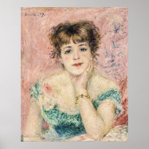 Poster Retrato da Atriz Bonito Jeanne Samary por Renoir