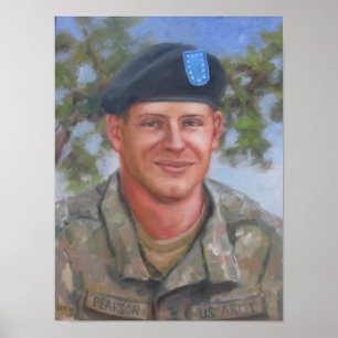 Poster Retrato da biblioteca de Sam Pearson