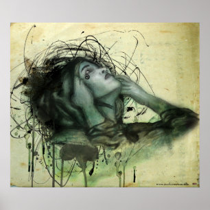 Poster Retrato da capa do Grunge