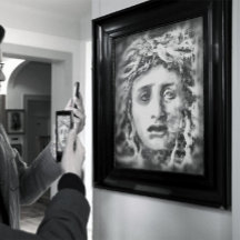 Retrato Da Deusa Antiga Medusa Em Cinzas