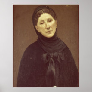 Pôster Retrato da esposa do artista, senhora de Chavannes