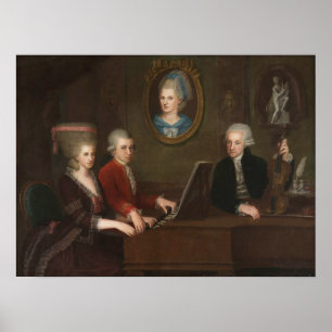 Pôster Retrato da família de Mozart