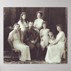 Poster Retrato da família de Romanov - 1913
