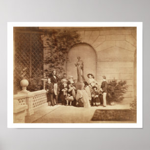 Pôster Retrato da família real na casa de Osborne, 185