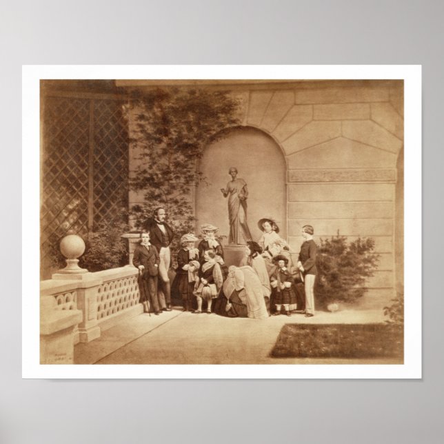 Pôster Retrato da Família Real na Casa Osborne, 185 (Frente)