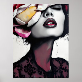 Poster Retrato da Flor