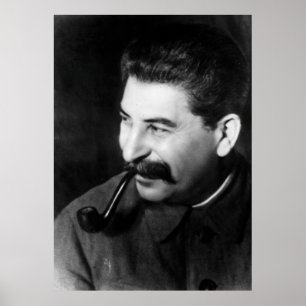 Pôster Retrato da foto de Stalin