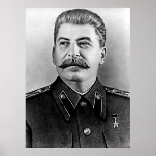 Pôster Retrato da foto de Stalin