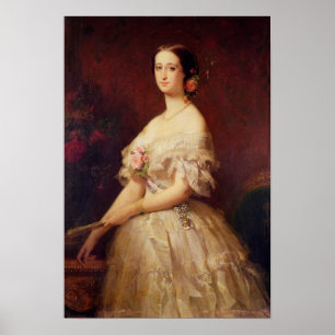 Poster Retrato da imperatriz Eugenie 1854