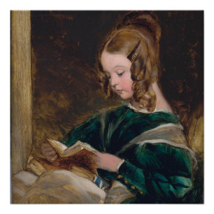 Pôster Retrato da menina Rachel Russell Edwin Henry Lands