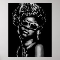 Retrato da Mulher Afro Beauty (AI+Humana)