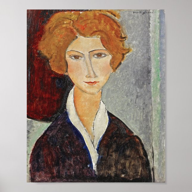 Poster Retrato da Mulher, Modigliani (Frente)