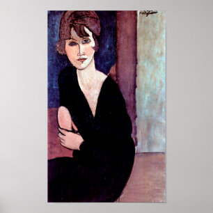 Poster Retrato da Mulher, Modigliani