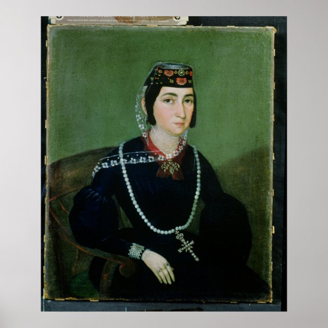 Pôster Retrato da Princesa Salome Chavchavadze (Frente)