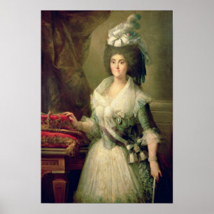 Pôster Retrato da rainha Maria Luisa