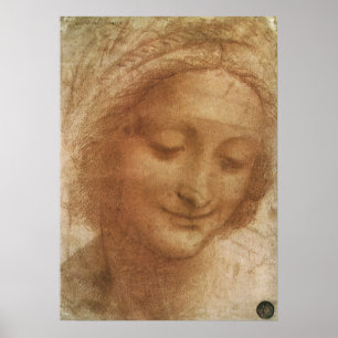 Pôster Retrato da Santo Anne de Leonardo da Vinci