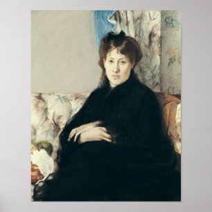 Pôster Retrato da senhora EDMA Pontillon 1871