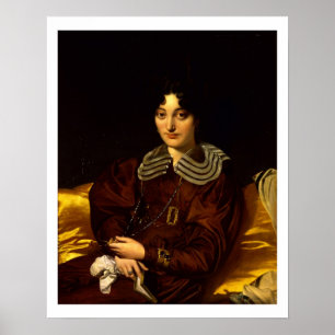 Pôster Retrato da senhora Marcotte de Sainte-Marie (1803-