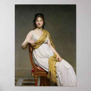 Pôster Retrato da senhora Raymond de Verninac 1798-99
