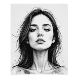 Pôster Retrato da Serene Line