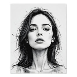 Pôster Retrato da Serene Line