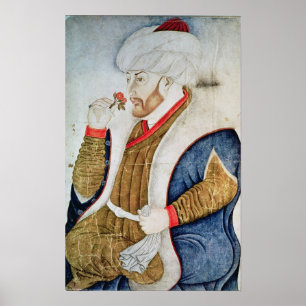 Poster Retrato da sultão Mehmet II
