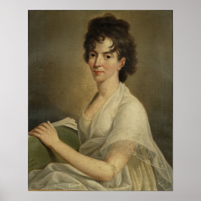 Poster Retrato da viúva Constanze Mozart, 1802 (Frente)