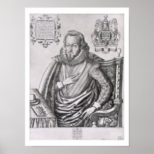 Poster Retrato de 1563-1612) øs condes de Robert Cecil