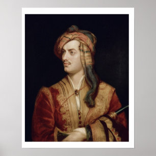 Poster Retrato de 1788-1824) 6os Baron de George Gordon (