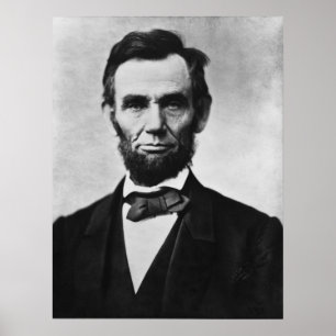 Pôster Retrato de Abraham Lincoln