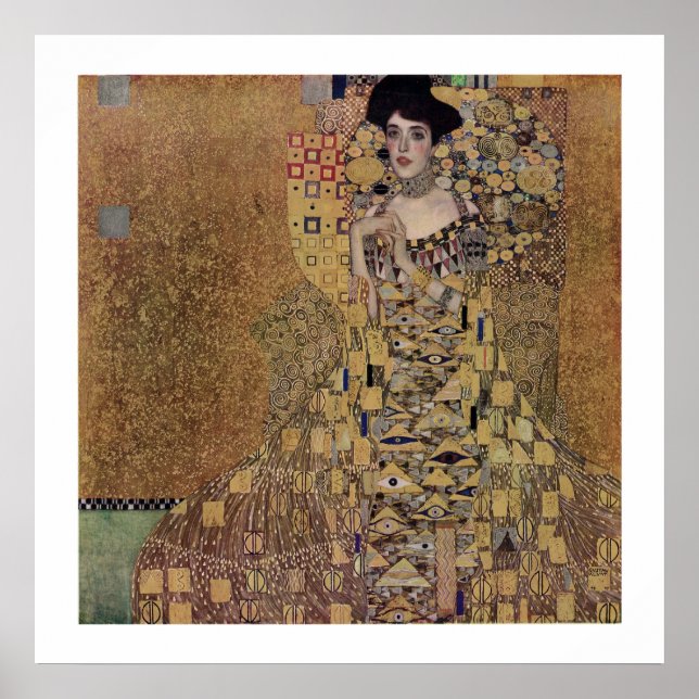 Poster Retrato de Adele Bloch-Bauer I (Frente)