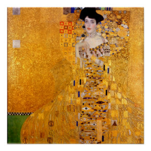 Pôster Retrato de Adele Bloch-Bauer I - Gustav Klimt