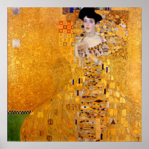 Poster Retrato de Adele Bloch-Bauer I - Gustav Klimt