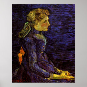 Poster Retrato de Adeline Ravoux por Vincent van Gogh