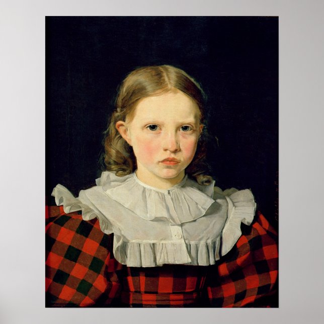 Pôster Retrato de Adolphine Kobke 19 de junho de 1832 (Frente)