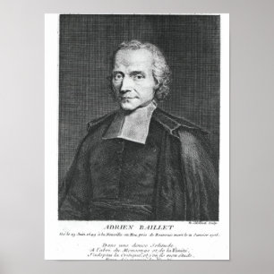Poster Retrato de Adrien Baillet