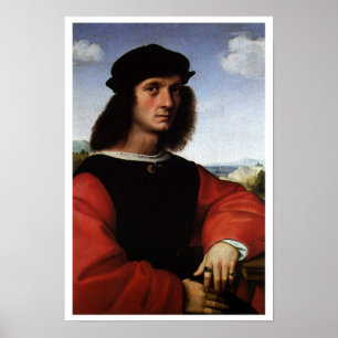 Pôster Retrato de Agnolo Doni por Raphael Sanzio