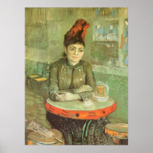 Pôster Retrato de Agostina Segatori por Vincent van Gogh