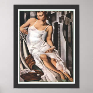 Poster Retrato de Alan Bott por Tamara de Lempicka