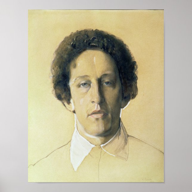 Poster Retrato de Aleksandr Aleksandrovich Blok , 1907 (Frente)