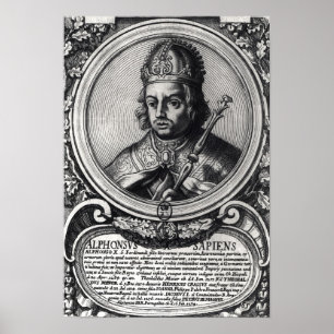 Poster Retrato de Alfonso X 'o Wise