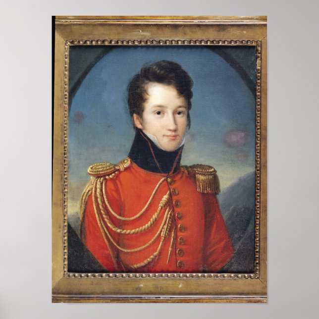 Poster Retrato de Alfred de Vigny (Frente)
