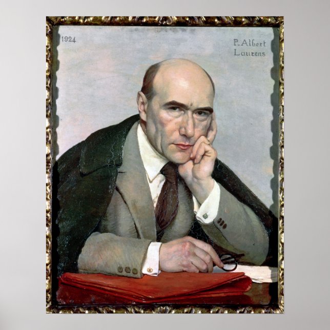 Poster Retrato de Andre Gide 1924 (Frente)