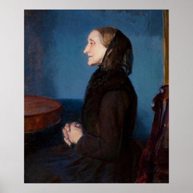 Poster Retrato de Ane Hedvig Brøndum (Frente)