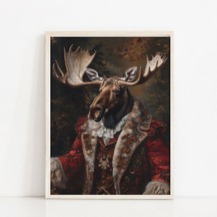 Poster Retrato de Animal Vitoriano, Arte de Animal Vestid