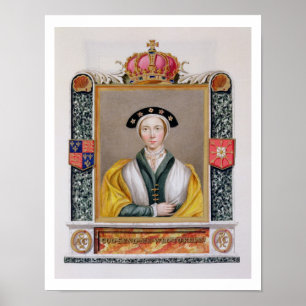 Poster Retrato de Anne de 1515-57) 4ns rainhas de Cleves