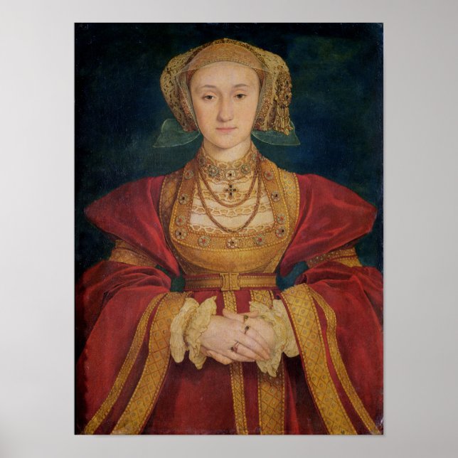 Pôster Retrato de Anne de Cleves 1539 (Frente)