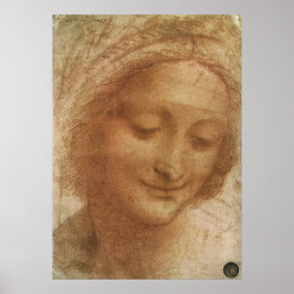 Pôster Retrato de Anne Santo por Leonardo da Vinci