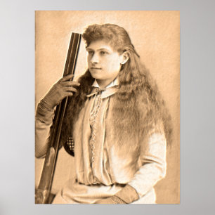 Pôster Retrato de Annie Oakley